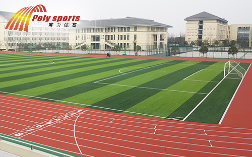 塑胶跑道建设公司施工的运动场 塑胶跑道建设公司施工的运动场