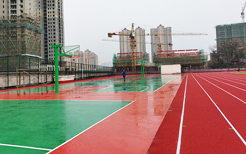 塑胶篮球场施工 塑胶篮球场施工