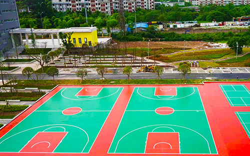 篮球场施工竣工图 篮球场施工竣工图
