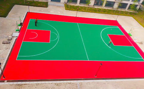 学校篮球场施工画线 学校篮球场施工画线