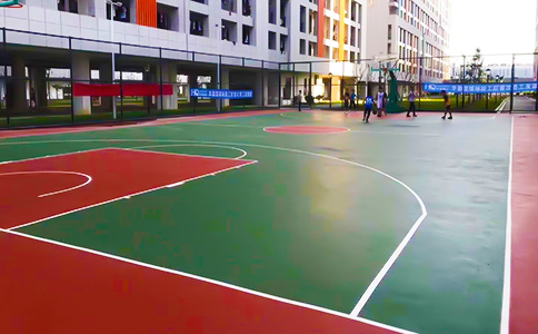 塑胶篮球场 塑胶篮球场