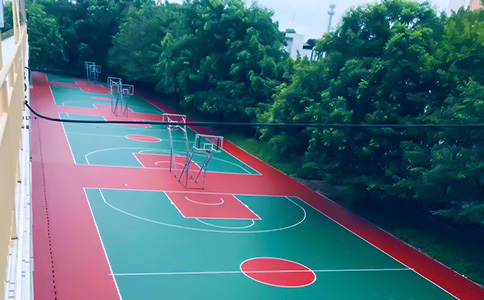 硅pu篮球场建设的成品 硅pu篮球场建设的成品