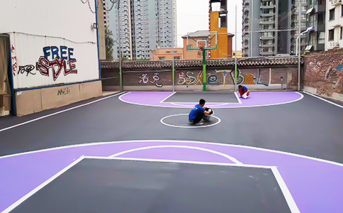 篮球场施工 篮球场施工