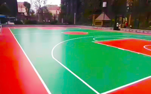 篮球场硅pu施工图片 篮球场硅pu施工图片