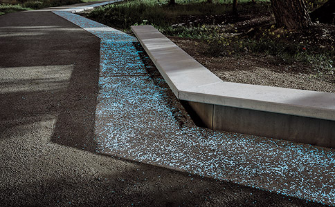 荧光路面 荧光路面