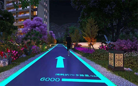 夜光塑胶跑道 夜光塑胶跑道