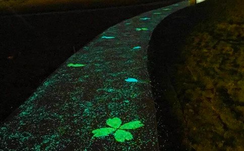 夜光石路面 夜光石路面
