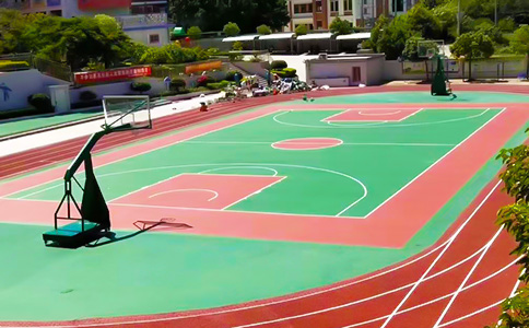 塑胶篮球场 塑胶篮球场