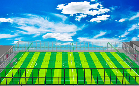 人造草足球场效果图 人造草足球场效果图