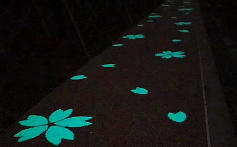 透水混凝土荧光跑道 透水混凝土荧光跑道