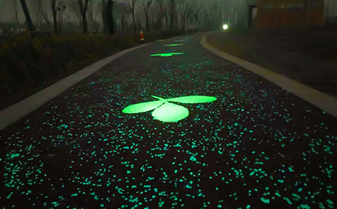 橡胶荧光颗粒跑道 橡胶荧光颗粒跑道