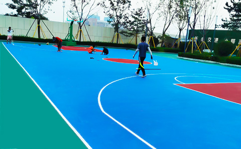 塑胶篮球场施工 塑胶篮球场施工