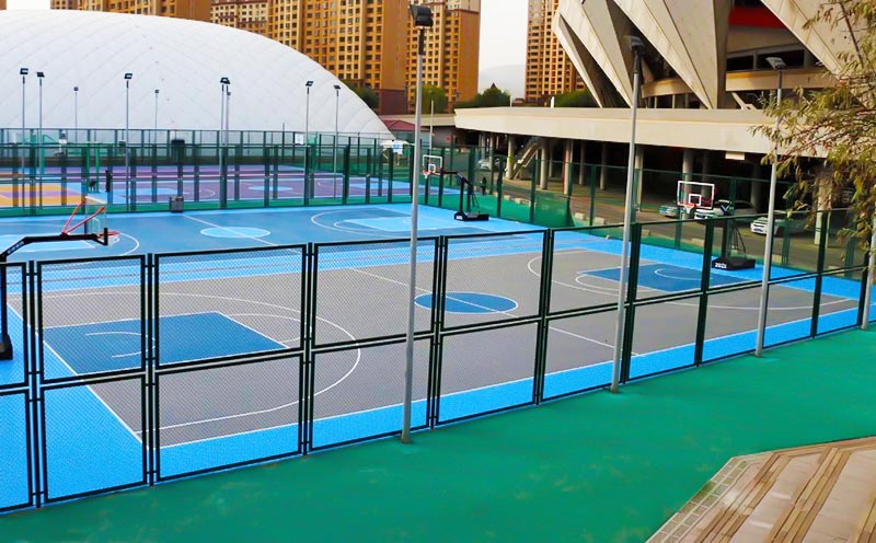 塑胶篮球场施工 塑胶篮球场施工