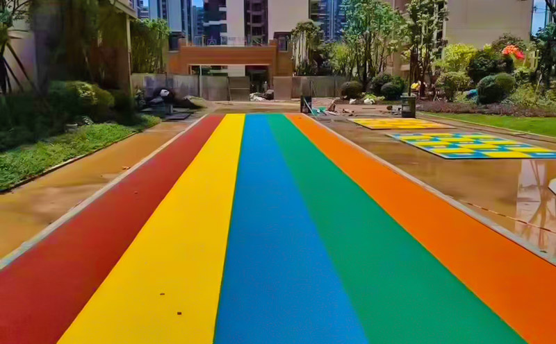 小区塑胶跑道建设 小区塑胶跑道建设