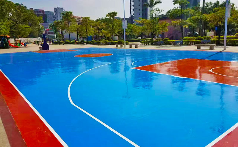 室外硅pu塑胶篮球场 室外硅pu塑胶篮球场