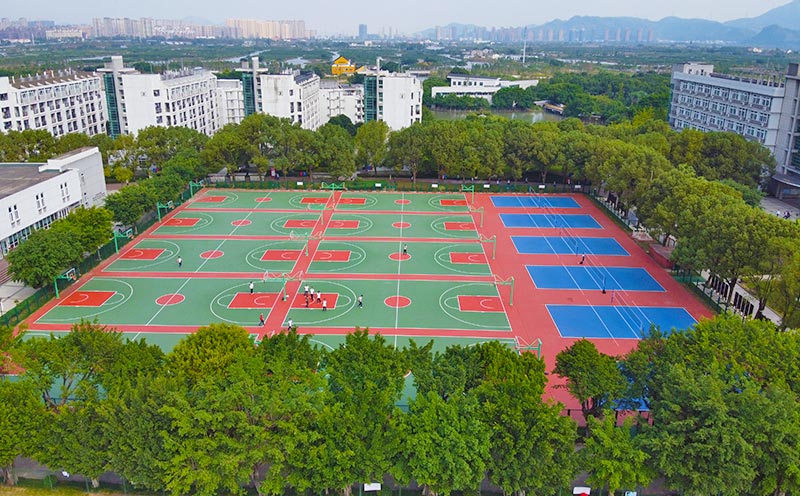 塑胶篮球场地 塑胶篮球场地