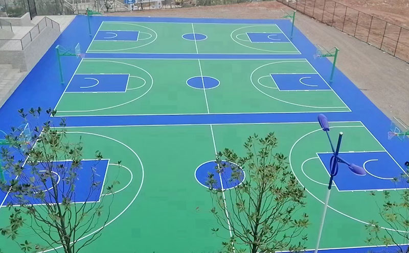 室外硅pu篮球场 室外硅pu篮球场