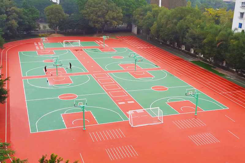 塑胶篮球场 塑胶篮球场
