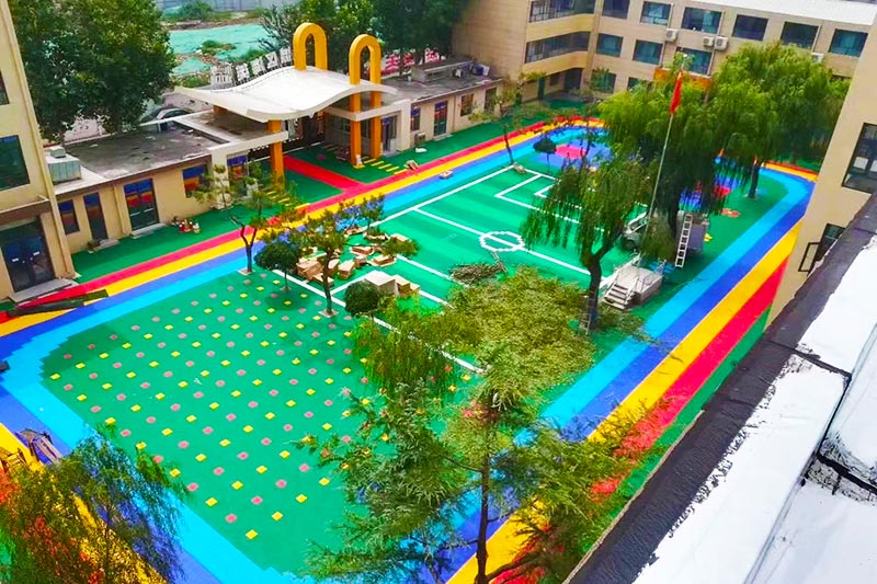 幼儿园户外塑胶地面 幼儿园户外塑胶地面