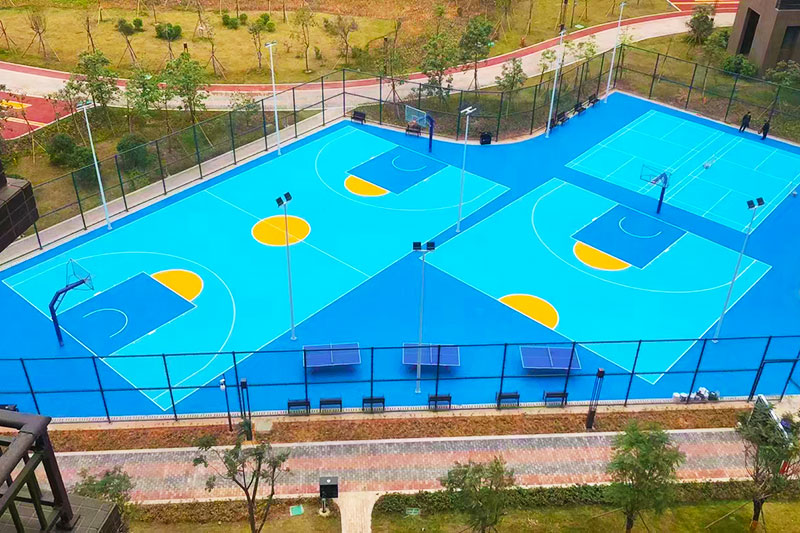 硅pu篮球场 硅pu篮球场