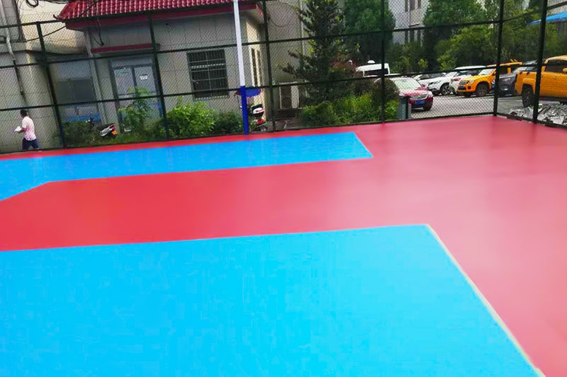 篮球场地胶施工 篮球场地胶施工