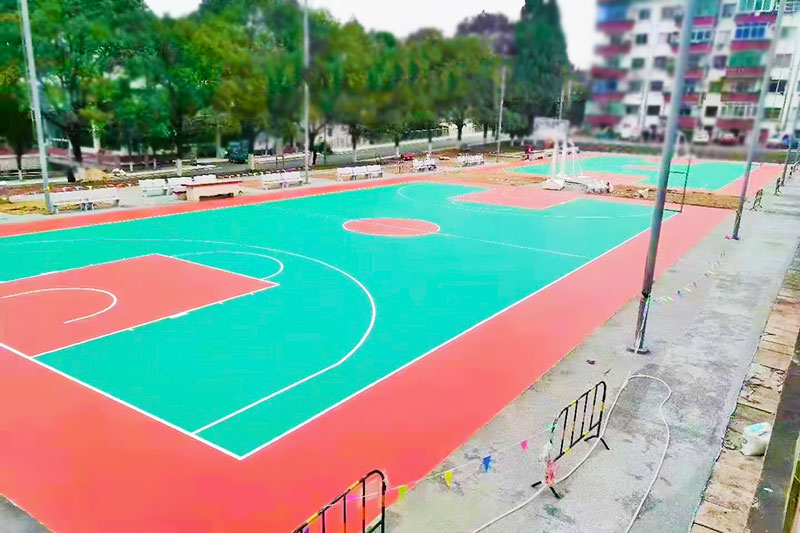 丙烯酸篮球场 丙烯酸篮球场