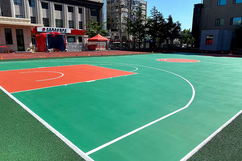 塑胶篮球场 塑胶篮球场