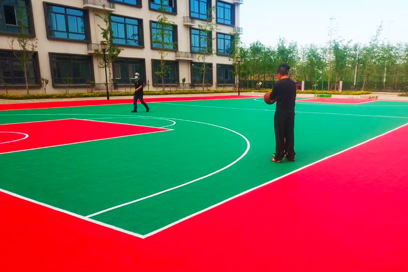 硅pu蓝球场 硅pu蓝球场