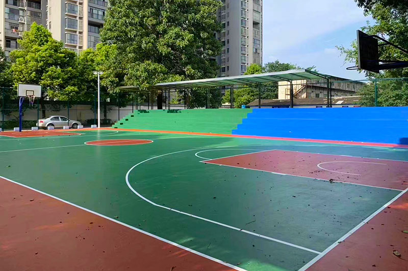 塑胶篮球场 塑胶篮球场