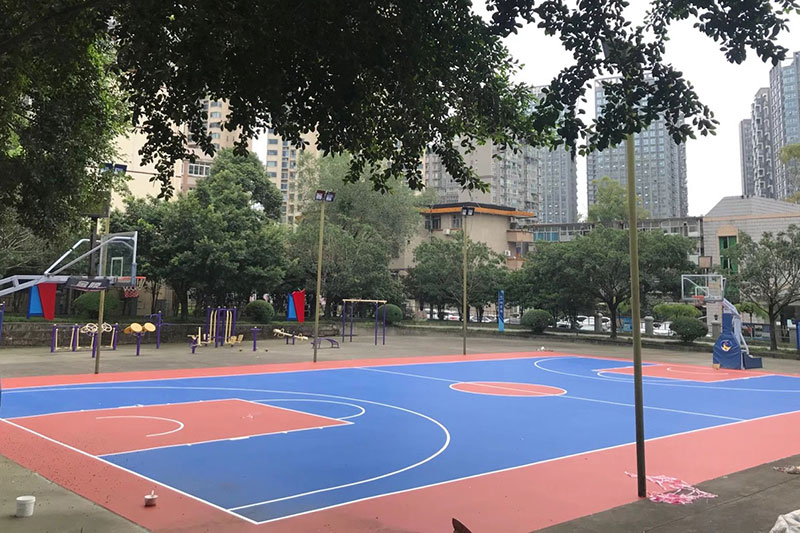 塑胶篮球场 塑胶篮球场