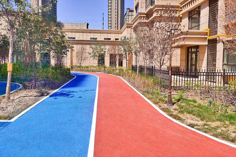 小区彩色塑胶地面 小区彩色塑胶地面