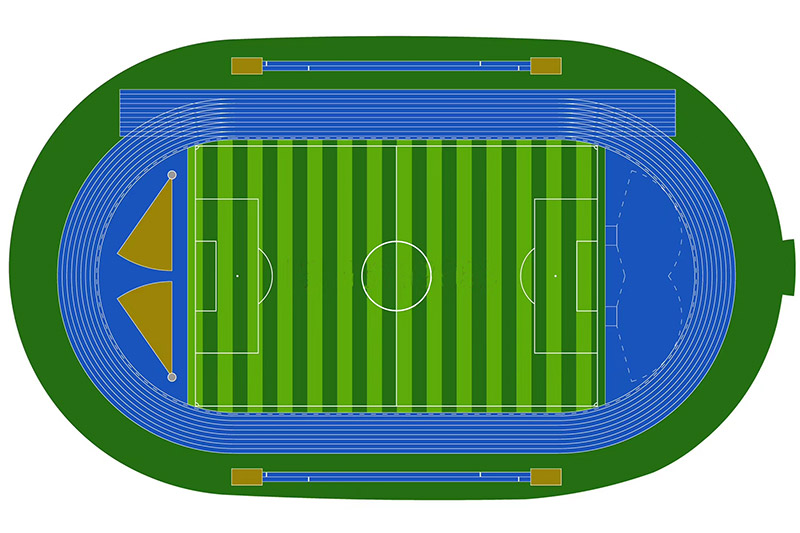 足球场平面图 足球场平面图