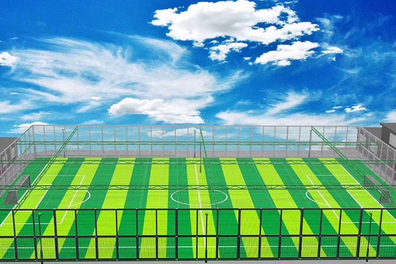 人造草足球场效果图 人造草足球场效果图