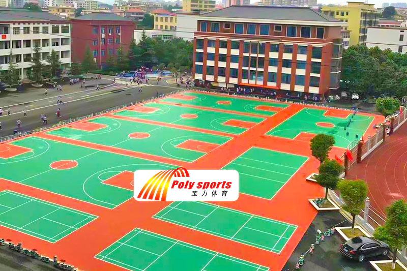 环保篮球场 环保篮球场