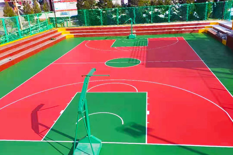 塑胶篮球场 塑胶篮球场